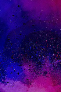喷溅背景图片_酷炫紫色渐变喷溅粉末时尚个性背景