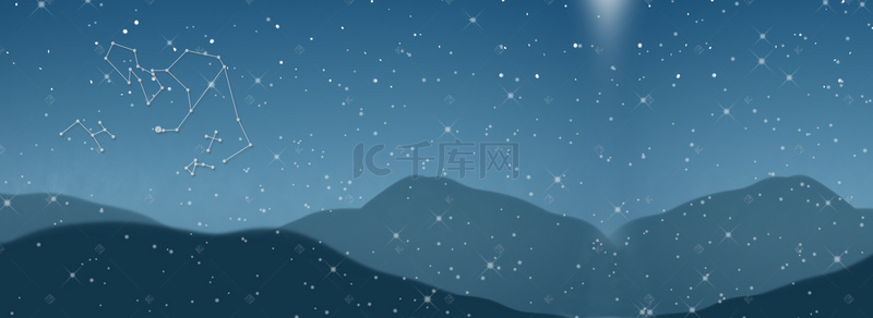 星座素材背景图片_抽象星座背景的夜景观背景素材