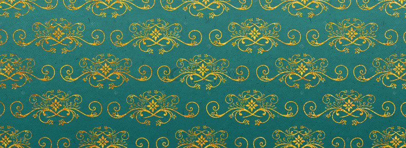 故宫中式背景图片_传统花纹中式烫金风绿色背景