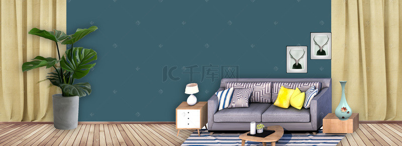 欧式家具沙发海报背景图片_家装节欧式简约电商海报背景