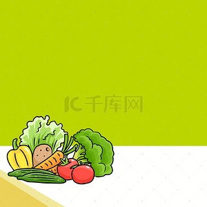 简约水果蔬菜背景背景图片_植物食用油促销主图