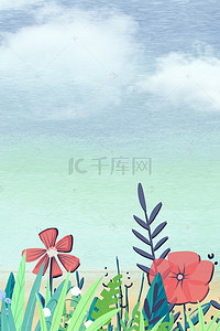 节气psd背景图片_惊蛰春天psd分层banner