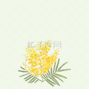 素材花卉素材背景图片_水彩黄色花朵背景