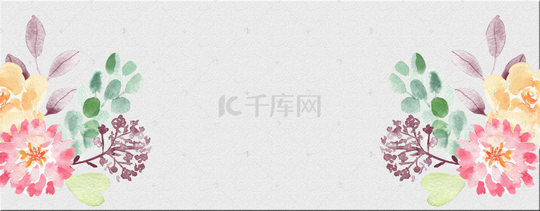 粉色背景图片素材背景图片_婚庆花卉花朵浪漫banner