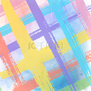 彩色美术背景图片_彩色绘画美术笔触平面广告