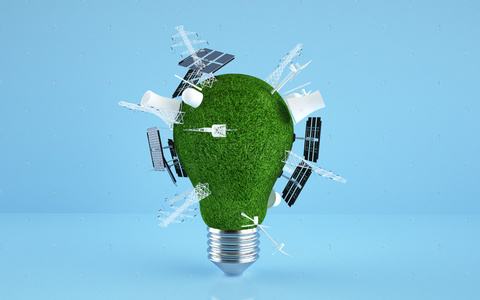 绿色能源图片背景图片_绿色环保能源图片