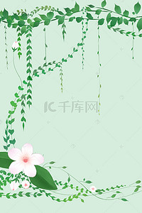 花卉插花海报背景