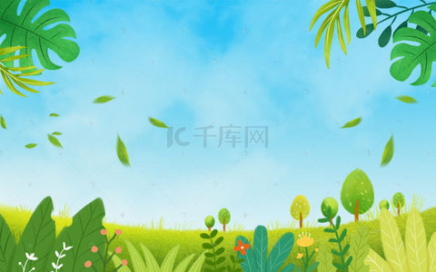 暑假旅游海报背景背景图片_清新夏令营暑假旅游海报背景模板