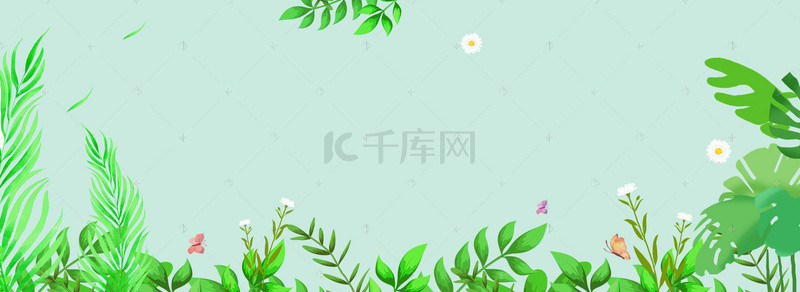 美妆春季背景图片_春夏新风尚唯美清新电商美妆banner