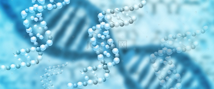 生物结构背景图片_蓝色研究医学基因细胞背景