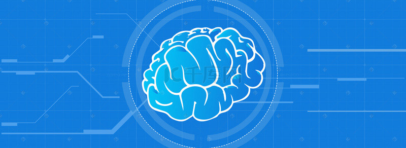 药物与大脑背景图片_蓝色科技数据大脑背景