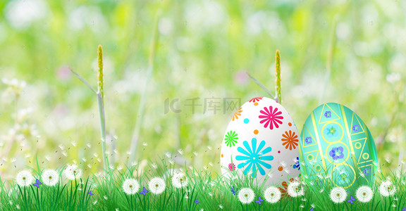 耶稣复活节背景图片_复活节彩蛋可爱背景