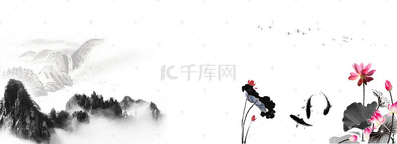 简约书法背景背景图片_教育书法灰色背景简约风格海报banner