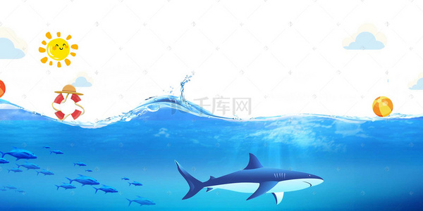 海底背景手绘背景图片_卡通海底世界海报背景