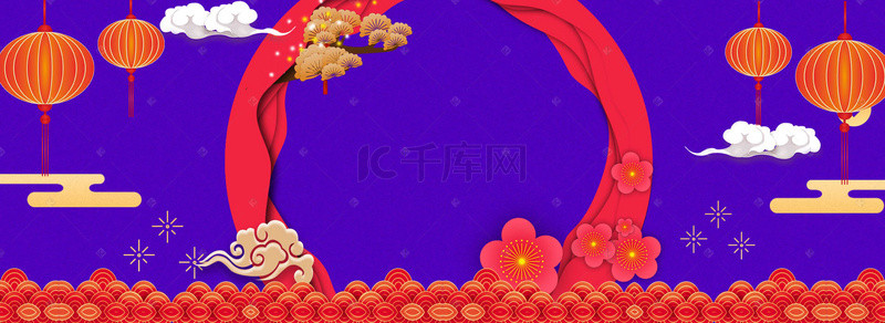正月十五灯笼背景图片_新春元宵佳节中国风海报背景