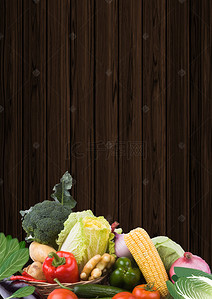 木板菜背景图片_蔬菜包白菜H5背景