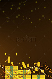 黄褐色背景图片_黄褐色金币金条金融经济发展