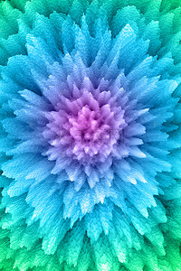 炫彩迷幻背景图片_3D柱状抽象花朵背景