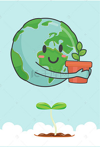 绿色自然背景海报背景图片_605绿色自然世界环境日海报背景