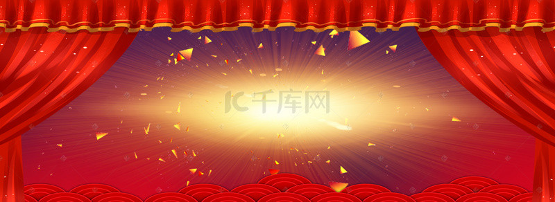 炫光背景红色背景图片_节日喜庆红色海报背景