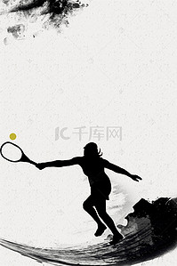 打网球比赛背景图片_网球运动体育比赛