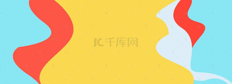 文艺清新简约几何电商banner