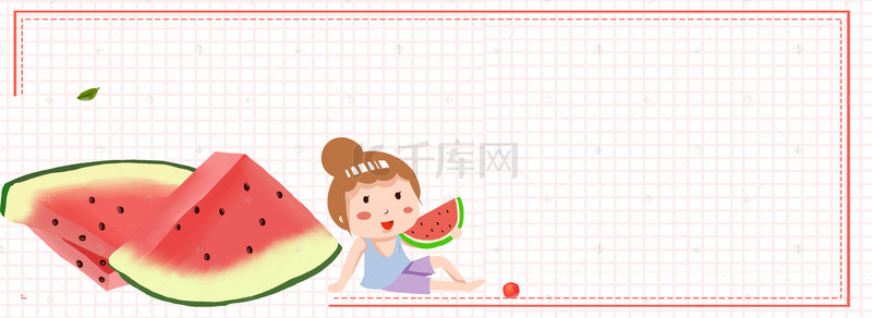 夏天出行背景图片_清凉一夏粉色水果夏季促销海报背景