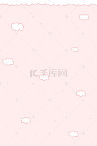 清新卡通少女背景图片_可爱卡通文艺粉色