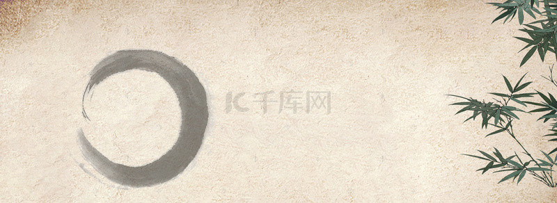 竹子背景图片_天猫服装古风大气水墨banner