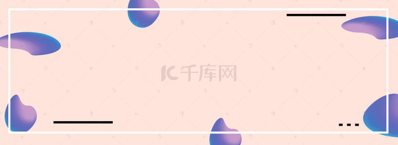 banner蓝红背景图片_简约几何手绘banner