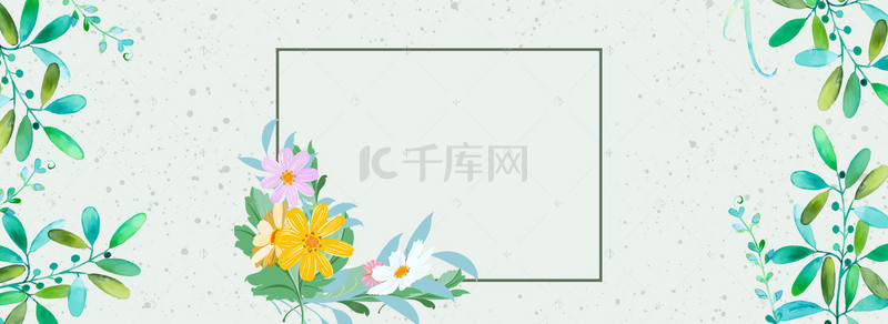 清新夏季女装背景图片_清新唯美夏季女装banner海报背景