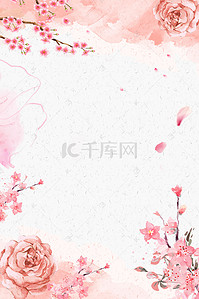 樱花节背景背景图片_满天樱花樱花节背景