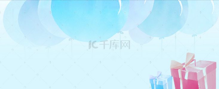 浪漫情人节气球礼物淘宝banner