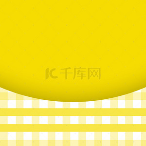 黄色卡通食品背景图片_简约黄色格子食品促销PSD分层主图背景