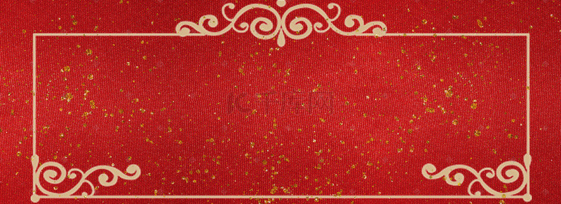 红色花纹背景边框背景图片_红色欧式花纹背景素材