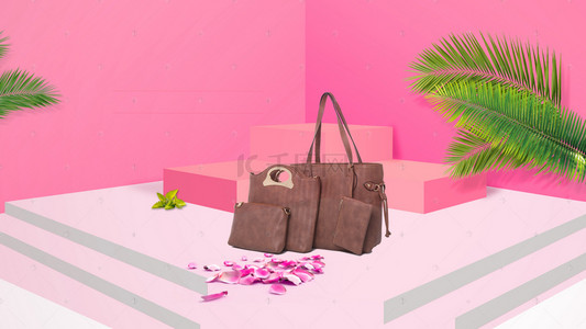 风尚箱包行李箱海报时尚女孩  波普潮格潮女时尚女孩海报背景时尚女孩