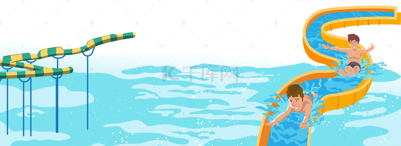 水上运动背景图片_彩色创意水上运动背景