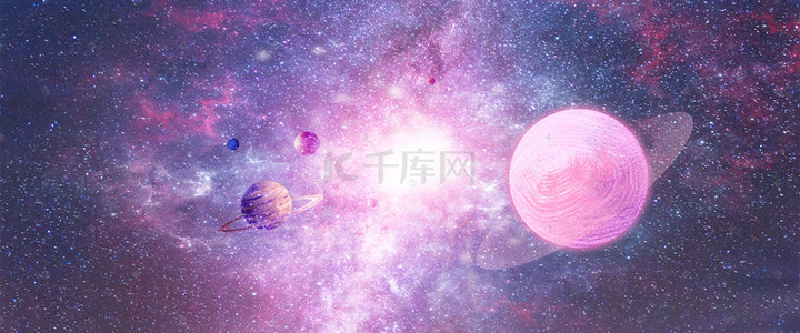 唯美宇宙星球星空背景