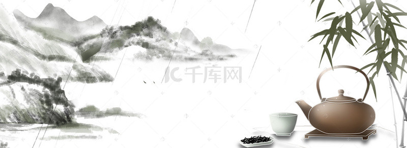 历史传承背景图片_中国风茶文化海报