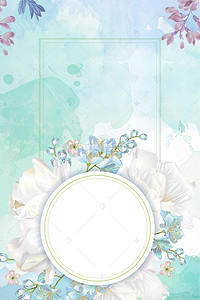 新品白色背景图片_简单夏季白色花朵主题背景