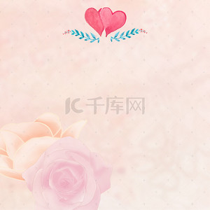 淘宝玫瑰背景背景图片_情人节浪漫唯美PSD分层主图背景素材