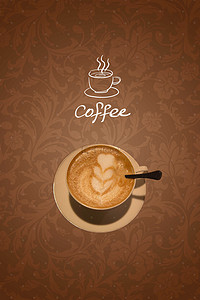 咖啡商务海报背景