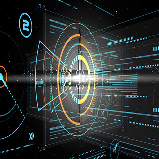 智能科技背景图片_简约电子科技背景图