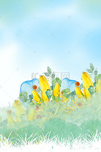 节气广告背景图片_二十四节气花朵立春背景