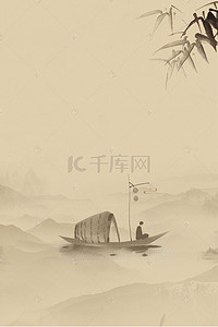 水墨风茶文化背景图片_中国风之禅茶一味海报