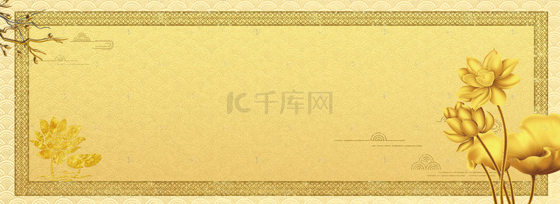 中式纹理banner图