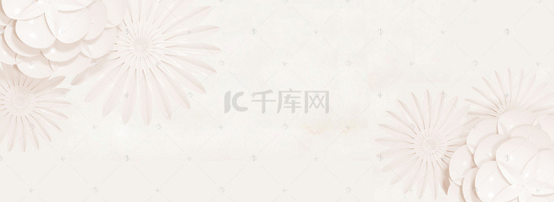 秋日护肤新品上市促销唯美白色banner