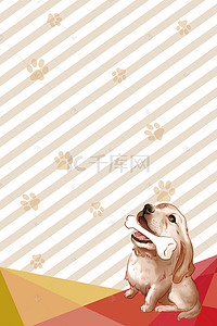 宠物之家宠物海报背景图片_卡通可爱萌宠之家