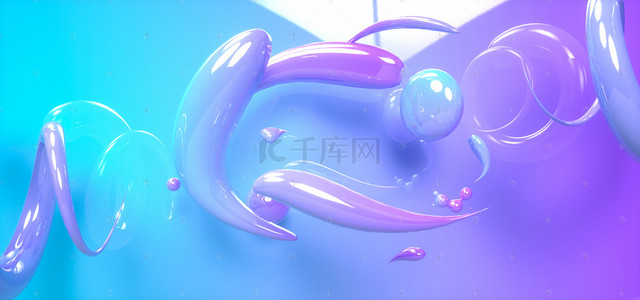 c4d酸性背景图片_C4D酸性箔风格