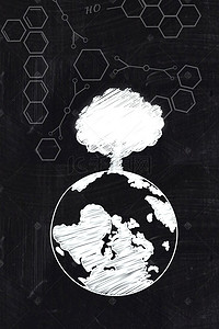 地球植树背景图片_绿色保护地球公益